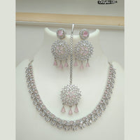 FS Collection Copper Ad Stone Choker Necklace Set