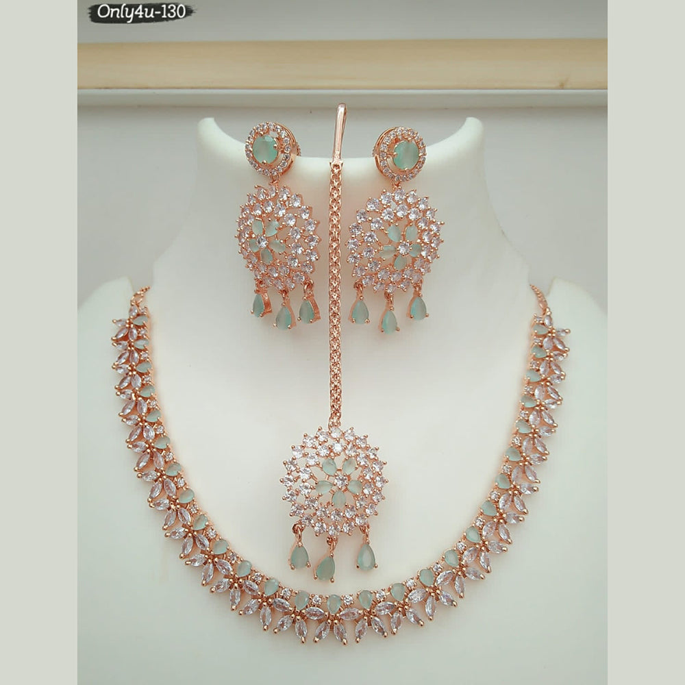 FS Collection Ad Stone Choker Necklace Set