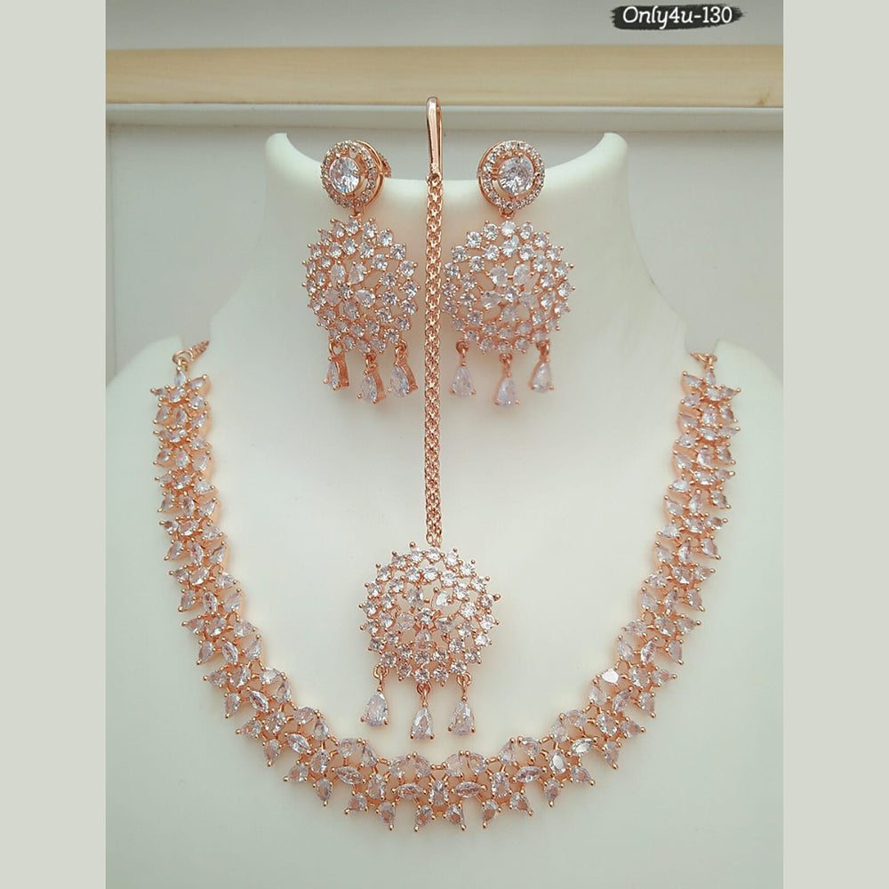 FS Collection Ad Stone Choker Necklace Set