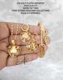 FS Collection Gold Plated Jewellery Combo