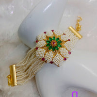FS Collection Ad Stone Gold Plated Bracelet