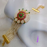 FS Collection Ad Stone Gold Plated Bracelet