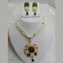 FS Collection Ad Stone Gold Plated Necklace Set