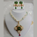 FS Collection Ad Stone Gold Plated Necklace Set