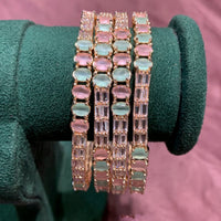 FS Collection AD Stone  Bangles Set