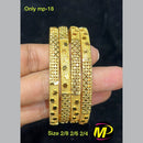 FS Collection Gold Plated Bangles Set
