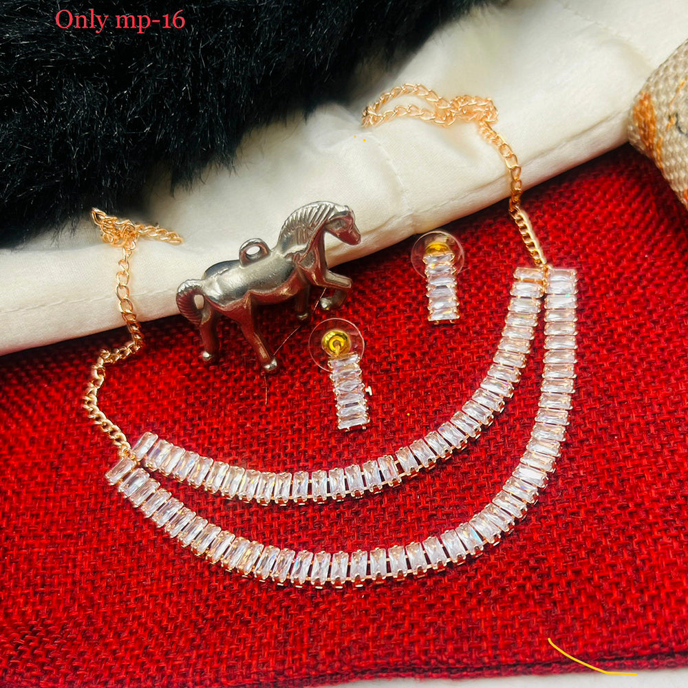 FS Collection Ad Stone Choker Necklace Set