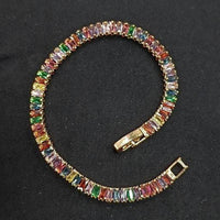 FS Collection Ad Stone Gold Plated Bracelet