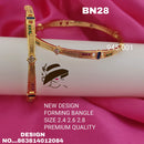 FS Collection Gold Plated Bangles Set