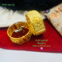 FS Collection Gold Plated Bangles Set
