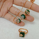 FS Collection Gold Plated Bracelet & Ring Combo