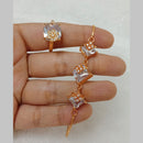 FS Collection Gold Plated Bracelet & Ring Combo