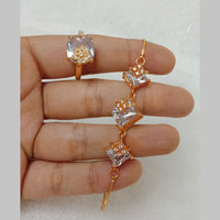 FS Collection Gold Plated Bracelet & Ring Combo