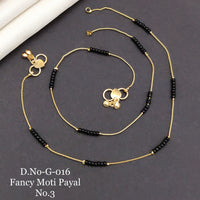 FS Collection Gold Plated Fancy Moti Payal