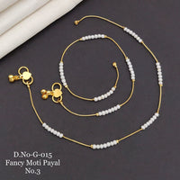 FS Collection Gold Plated Fancy Moti Payal