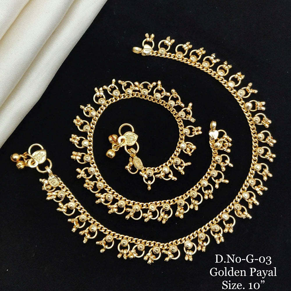 FS Collection Gold Plated Fancy Payal