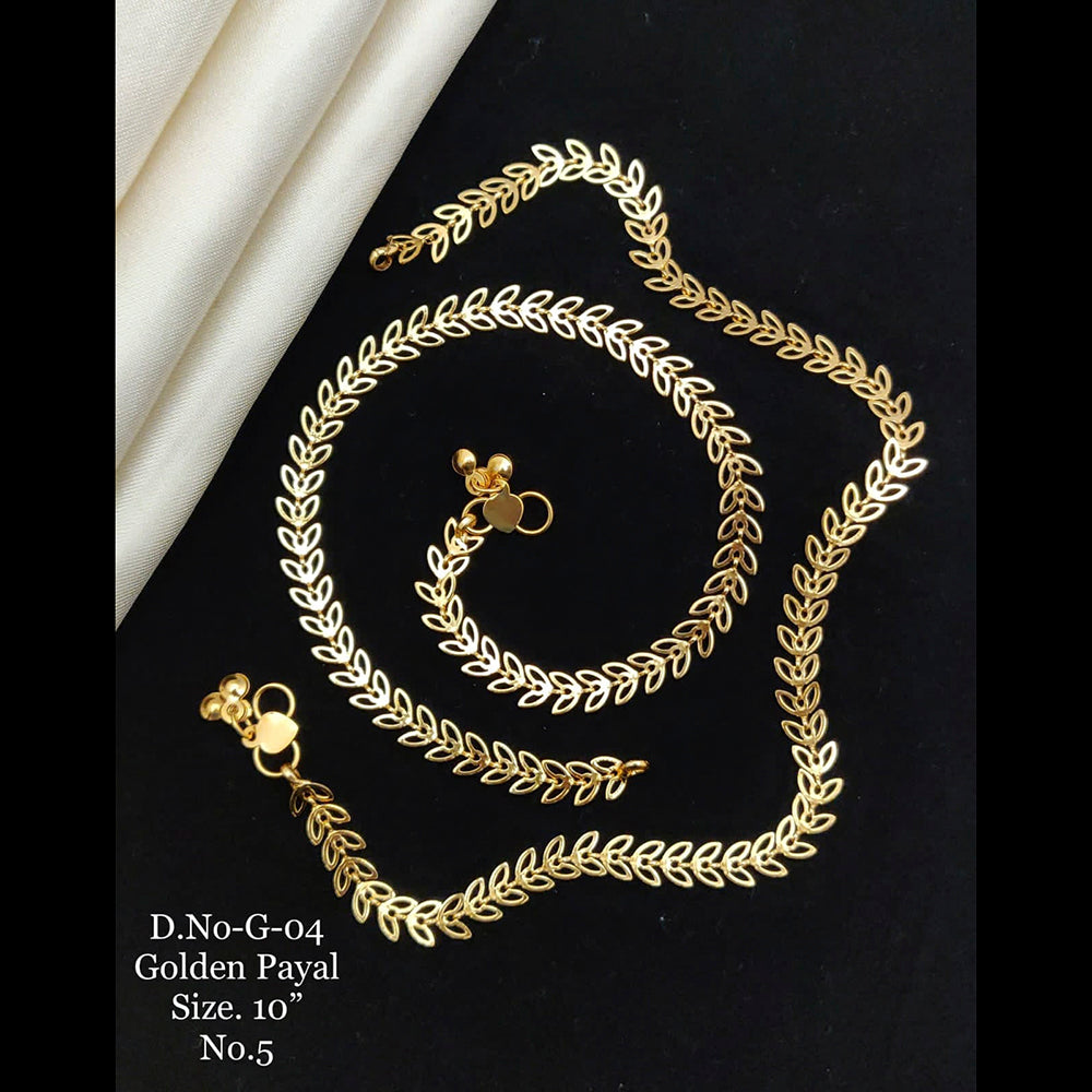 FS Collection Gold Plated Fancy Payal