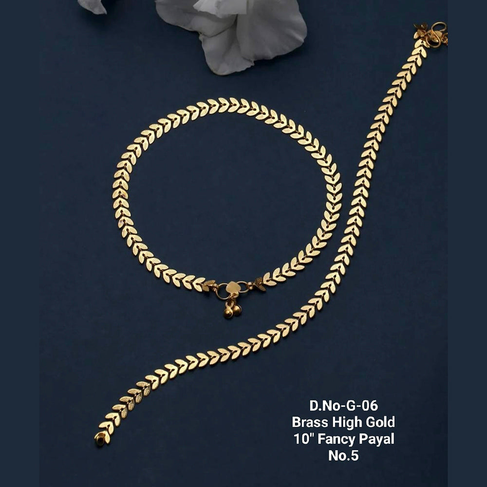 FS Collection Gold Plated Fancy Payal