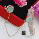 FS Collection  AD Stone Chain Hand Panja