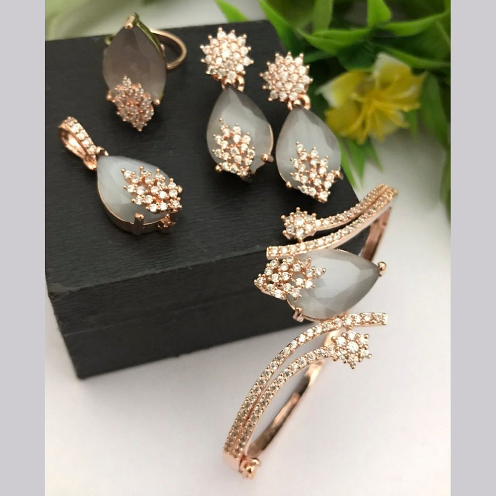 FS Collection Gold Plated Jewellery Combo