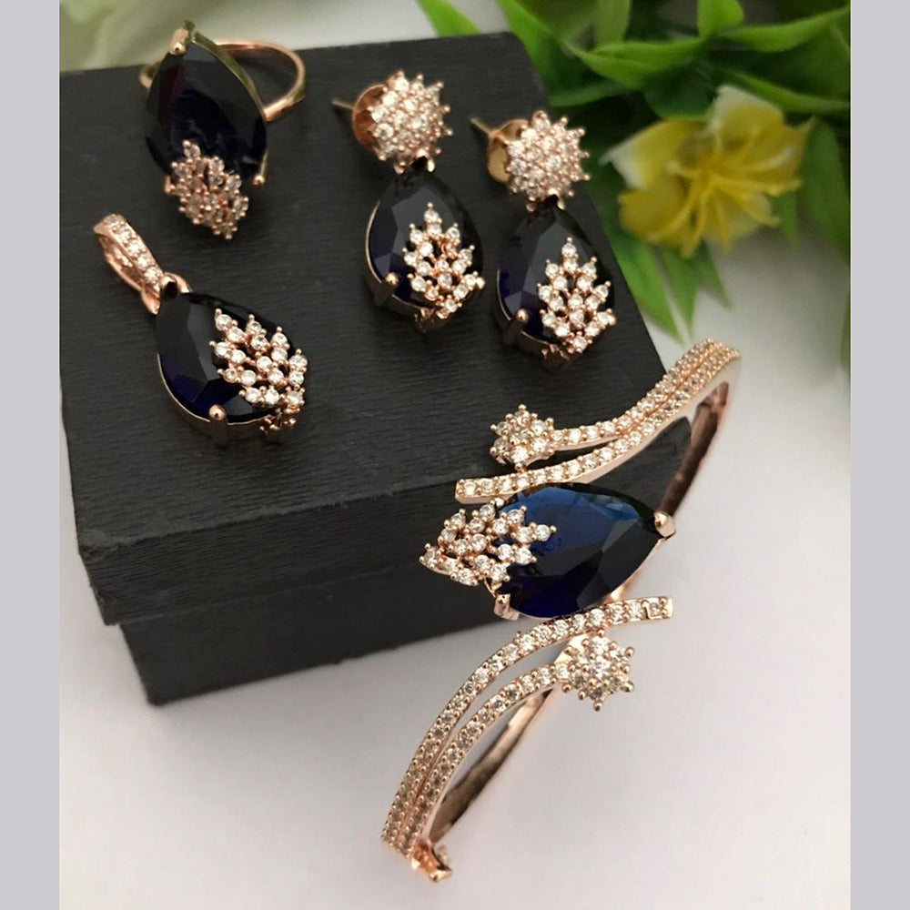 FS Collection Gold Plated Jewellery Combo
