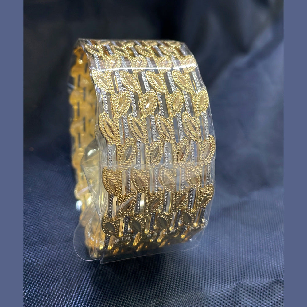 FS Collection Gold Plated Bangles Set