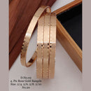 FS Collection Rose Plated Bangles Set