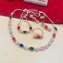 FS Collection Rose Gold Plated Jewellery Combo