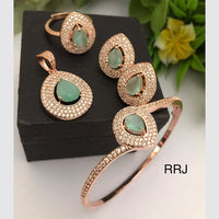 FS Collection Rose Gold Plated Jewellery Combo