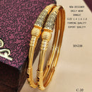 FS Collection Gold Plated Bangles