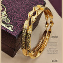 FS Collection Gold Plated Bangles