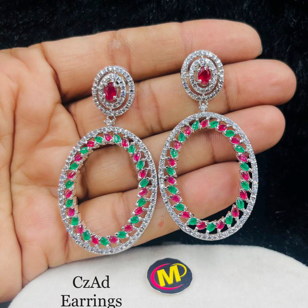 FS Collection AD Stone Dangler Earrings