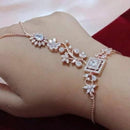 FS Collection Rose Gold Plated AD Stone Hand Harness