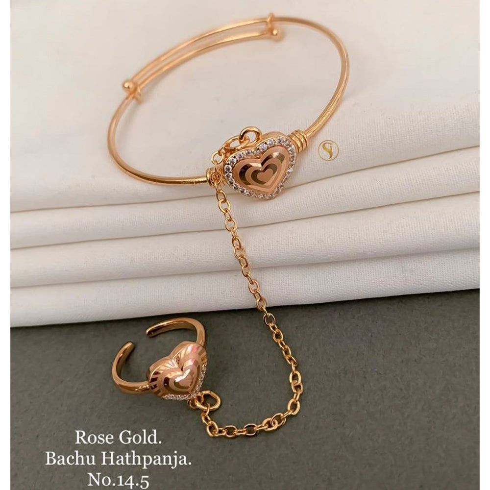 FS Colletion Rose Gold Plated Hand Harness