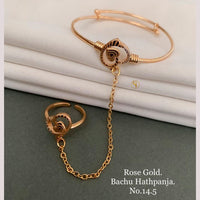 FS Colletion Rose Gold Plated Hand Harness