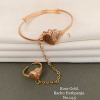 FS Colletion Rose Gold Plated Hand Harness