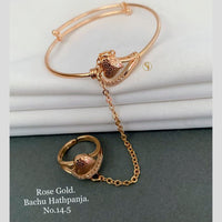 FS Colletion Rose Gold Plated Hand Harness