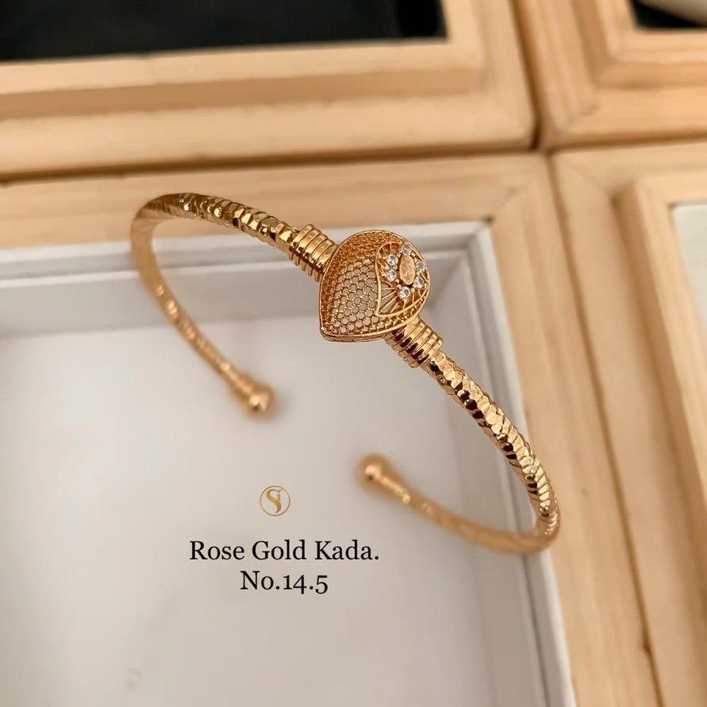 FS Collection Rose Gold Plated Kada
