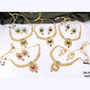 FS Collection Gold Plated Kundan Stone Choker Necklace Set
