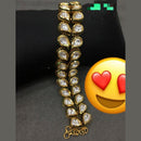 FS Collection Gold Plated Crystal Stone Bracelet
