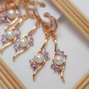 FS Collection Crystal Stone Dangler Earrings
