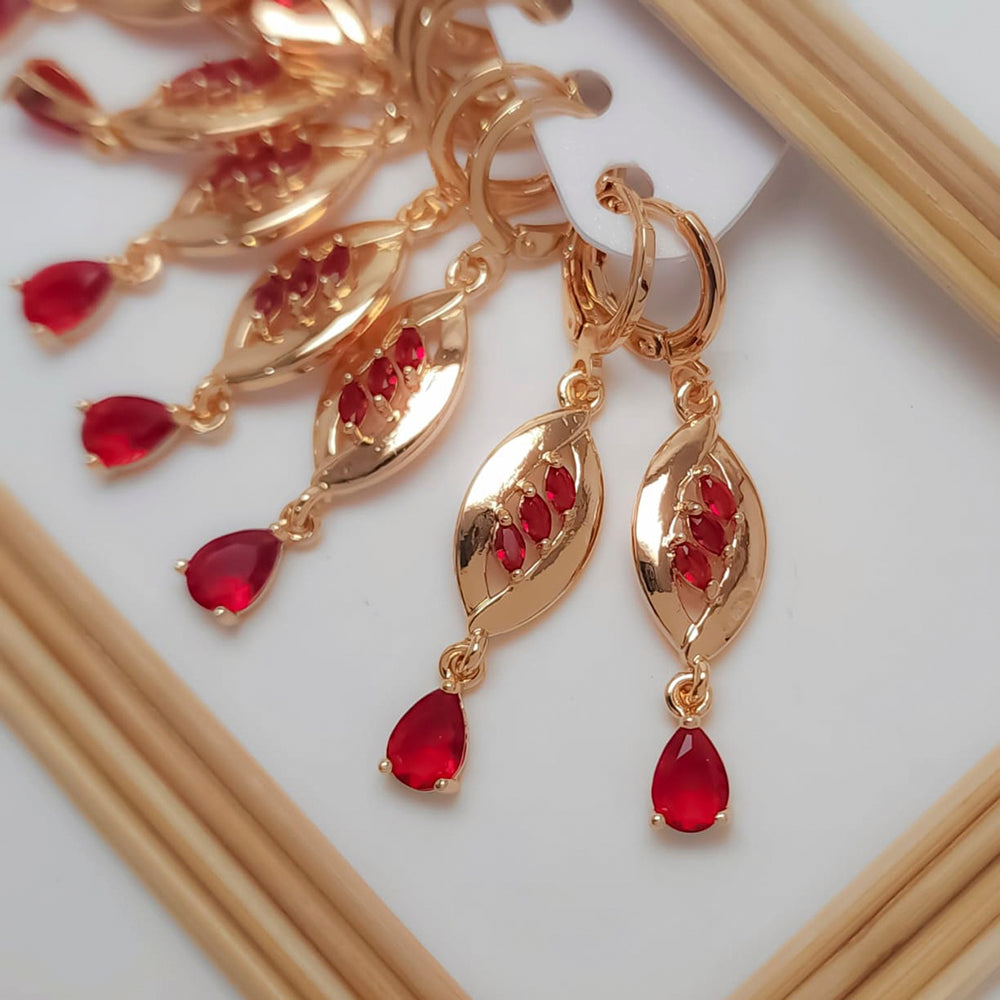FS Collection Crystal Stone Dangler Earrings