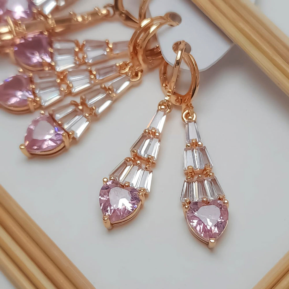 FS Collection Crystal Stone Dangler Earrings