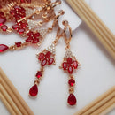 FS Collection Crystal Stone Dangler Earrings