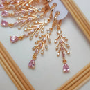 FS Collection Crystal Stone Dangler Earrings