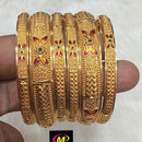 FS Collection Gold Plated Pota Stone Bangles