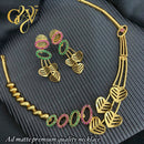 FS Collection Gold Plated AD Stone Necklace