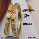 FS Collection Gold Plated Bangles Set