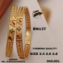 FS Collection Gold Plated Bangles Set