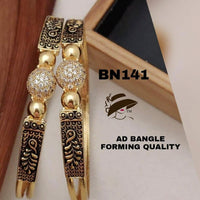 FS Collection Gold Plated Bangles Set